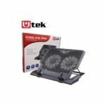 Cooler para notebook 12 -17", doble ventilador de 14cm y ajustable / mod. UT-NTC020