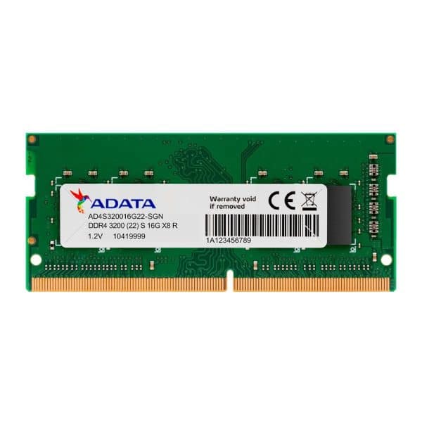 9874649S Memoria RAM Adata 16GB 3200MHZ DDR4 SODIMM - Imagen 1