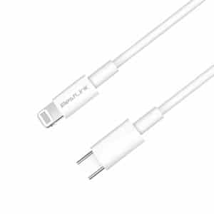 Cable de carga USB tipo a lightning PD de 5amp, color blanco , 1 mt / BL-CH200PD