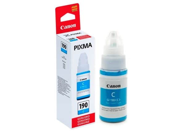 Tinta-Original-Canon-190-cyan Botella de Tinta Original Canon GI-190 Cyan - Imagen 1