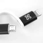 KlipX Cable 2 en 1 Lightning y Micro USB a USB Black - Imagen 3