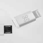KlipX Cable 2 en 1 Lightning y Micro USB a USB Silver - Imagen 2