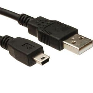 Cable USB 2.0 a Mini USB 5 Pines 0.5mts