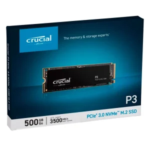SSD Crucial P3 500GB 3D NAND m.2 NVMe PCIe