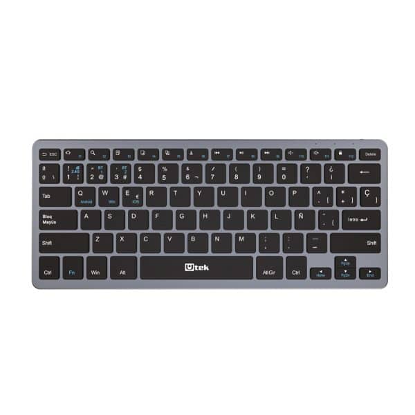 Teclado Inalámbrico Bluetooth y USB recargable UT-KBBT2100 - Imagen 1