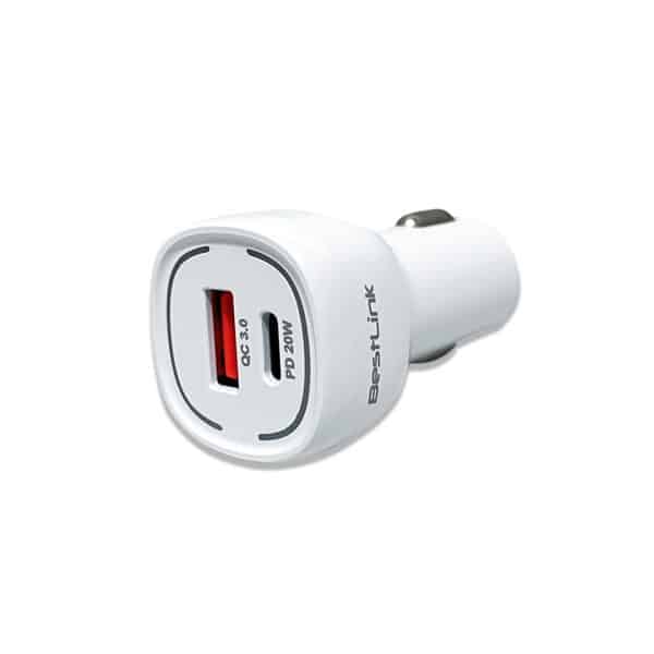 Cargador de Auto QC+PD20W con cable USB-C BL-CHCR20W - Imagen 3