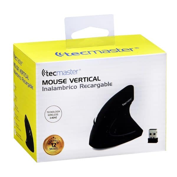 Mouse Ergonómico Vertical Recargable Inalámbrico Tecmaster TM-100517 - Imagen 3