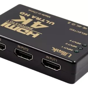 Switch de Video HDMI 4K 3 Puertos UL-VS4K3