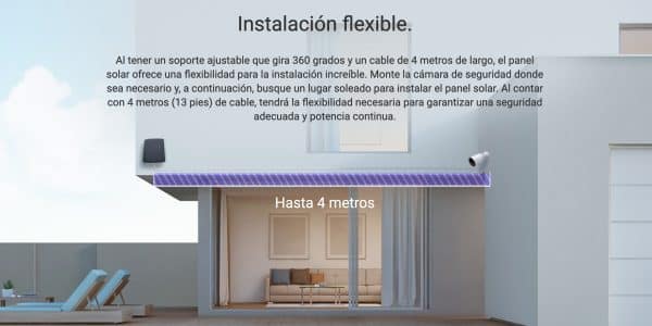 Panel Solar para Camara BC1C hasta 6W S-CMT-Solar Panel-C Ezviz - Imagen 4