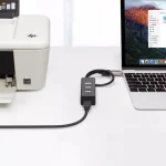 Mini HUB USB 2.0 4 puertos con cable de 80 cm / UL-HUB408 - Imagen 2