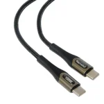 Tecmaster Cable USB-C Macho a Macho 1mt Reforzado 100W