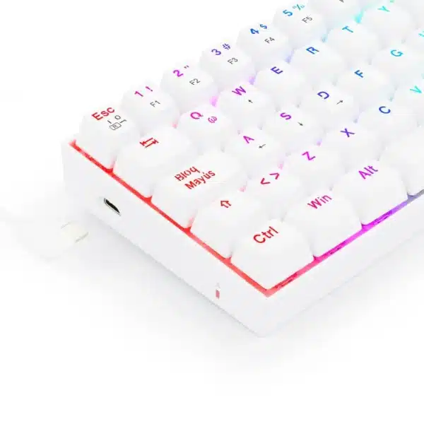 Teclado Mecánico Redragon Dragonborn White Switch Brown K630W-RGB - Imagen 3