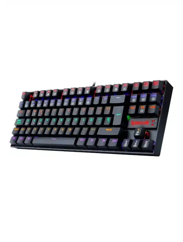 Teclado Mecánico Redragon K552 Kumara Black Rainbow Switch Red RGB - Imagen 2