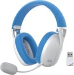 Audífonos Redragon Ire Wireless White/Blue H848B