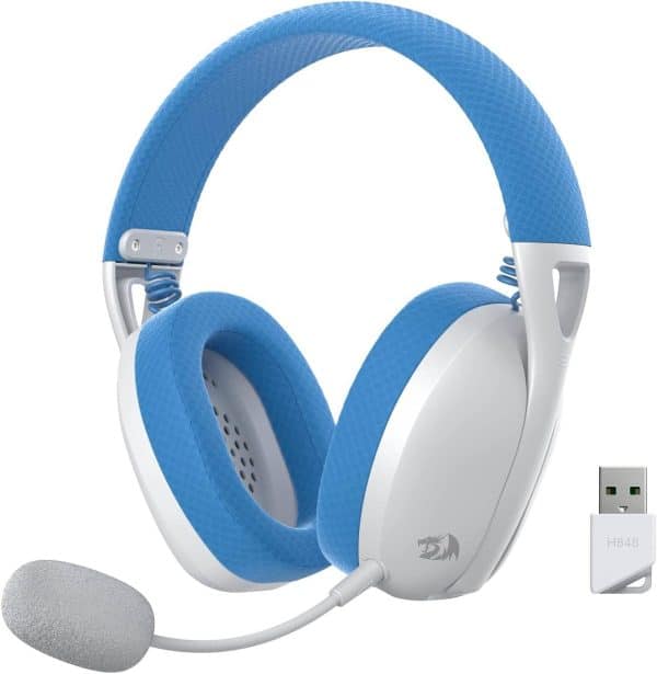 Audífonos Redragon Ire Wireless White/Blue H848B - Imagen 1
