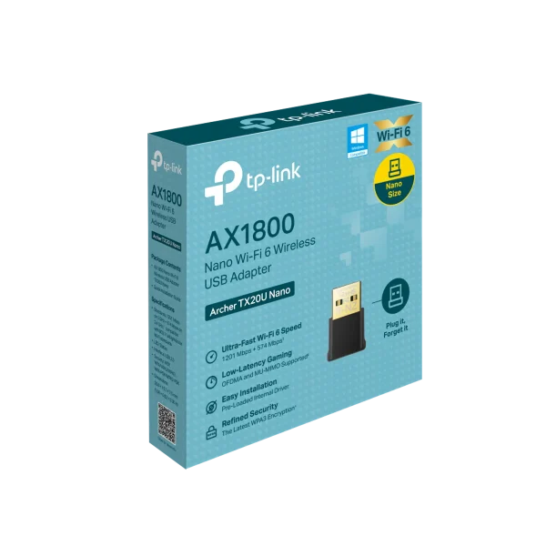 Adaptador USB Wifi 6 TP-Link Archer TX20U Nano AX1800 - Imagen 2