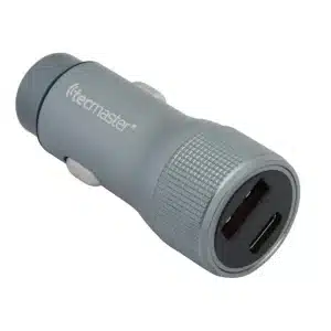 Tecmaster Cargador para Auto USB QC + USB-C PD 22W TM-200525
