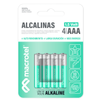 Pack 4 Pilas Alcalinas AAA Macrotel MA-ALK4AAA