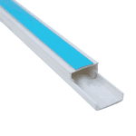 Moldura canaleta PVC 20x10x2000MM CADHESIVO