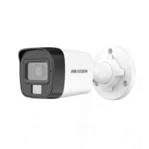 Cámara Análoga Bala 1080p DS-2CE16D0T-EXLPF Luz Blanca 2.8mm IR 20M Hikvision