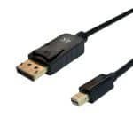 Cable Mini Display Port macho a Display Port macho de 1,8 mts