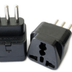 Enchufe Americano 3 Patas Negro 10/16A Cobre