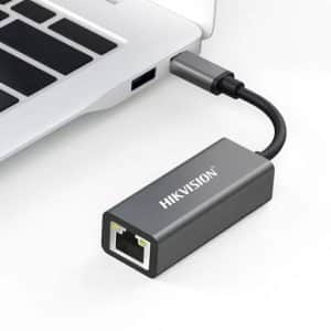 Hikvision Adaptador USB-C a RJ45 Gigabit Ethernet
