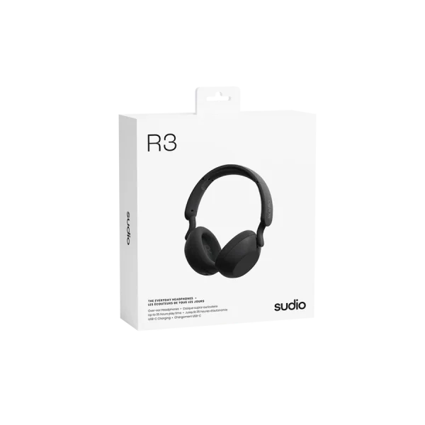 r3blkpackaging025x Audífonos Sudio R3 BT Black - Imagen 3