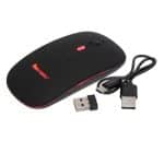 Tecmaster Mouse Dual Recargable Inalámbrico y Bluetooth TM-100516-BK