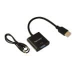 Tecmaster Conversor HDMI Macho a VGA Hembra + Audio 3.5 mm TM-100536 - Imagen 2