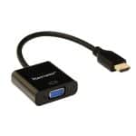 Tecmaster Conversor HDMI Macho a VGA Hembra + Audio 3.5 mm TM-100536