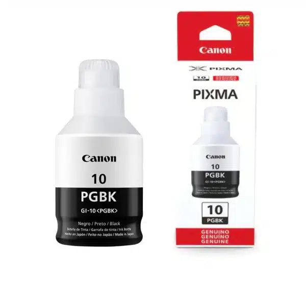 10bk_1200x Botella Tinta Original Canon GI-10 Negro 170ML - Imagen 1