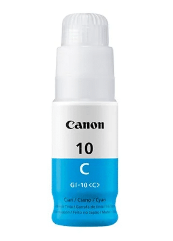 Botella Tinta Original Canon GI-10 Cyan 70ML - Imagen 1
