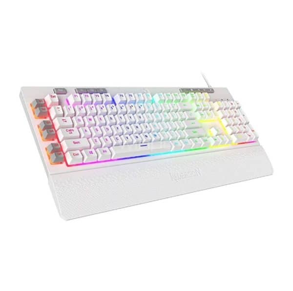 Teclado Gamer Redragon Shiva Blanco K512W-RGB-1 SP - Imagen 1