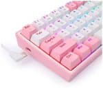 Teclado Mecánico Redragon Fizz Pink/White RGB Switch Red K617-RGB - Imagen 2