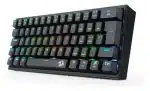 Teclado Mecánico Redragon Fizz Black RGB Switch Red K617-RGB - Imagen 2