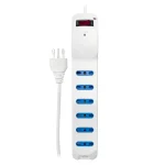 Alargador Macrotel 3 metros 6 Posiciones con Protección Sobrevoltaje