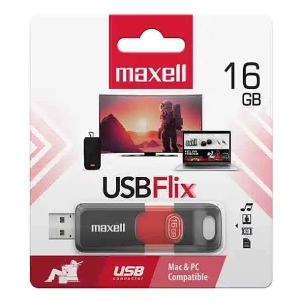 610 Pendrive Maxell Flix 16GB USB2.0 - Imagen 2