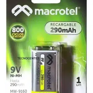 Bateria Recargable 9V Macrotel MW-9160