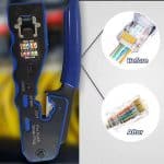 ZoeRax Crimpeadora RJ45, para Cat7 Cat6a Cat6 Cat5 Cat5e 8P8C, conector Modular Ethernet, herramienta de alambre todo en uno. - Imagen 3