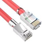 ZoeRax Pack de 50 conectores de paso RJ45 Macho Cat7 Cat6A blindados - Imagen 4