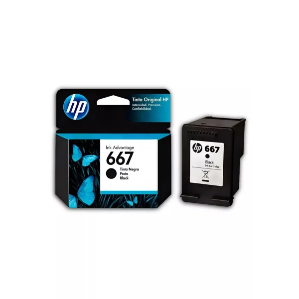 Cartucho de Tinta Original HP 667 Negro - Imagen 2