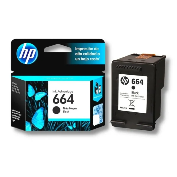 w=1500,h=1500,fit=pad (3) Cartucho de Tinta Original HP 664 Negro - Imagen 2
