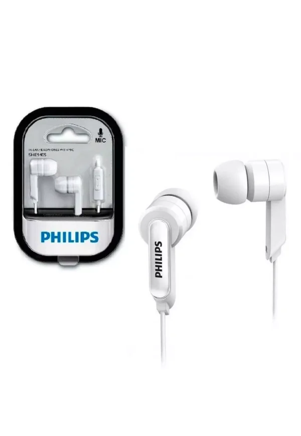 Audífonos Philips Manos Libres SHE1405 Blanco - Imagen 2