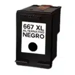 Tinta Alternativa HP 667XL Negro