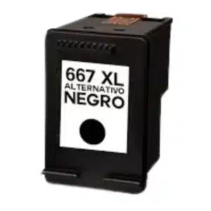 Tinta Alternativa HP 667XL Negro