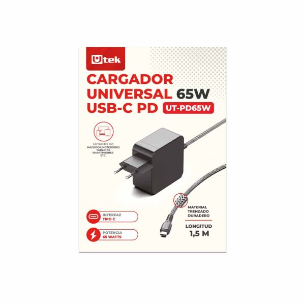 Cargador Universal 65W USB-C PD UT-PD65W - Imagen 2