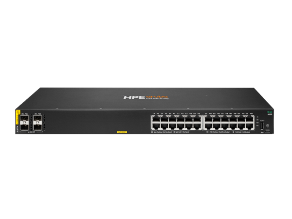 Switch HPE Aruba Networking CX 6100-24G Class4 PoE 4SFP 370W (JL677A) - SemiNuevo - Imagen 1