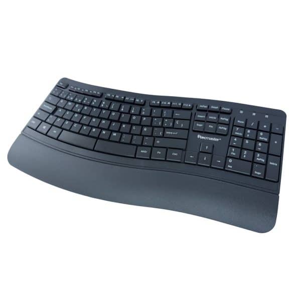 Tecmaster Teclado Ergónomico Multimedia Inalámbrico TM-100567 - Imagen 1