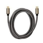 Tecmaster Cable USB Tipo C Thunderbolt 100W 1.5mts Nylon Refrozado TM-200545 - Imagen 2